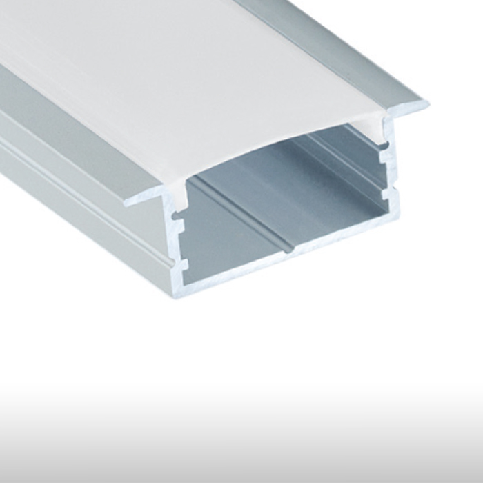 Perfil LED empotrado para paneles decorativos de pared